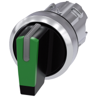 Przełącznik z możliwością podświetlenia SIRIUS ACT 22mm, okrągły metal, czarny/zielony | 3SU1052-2BL40-0AA0 Siemens