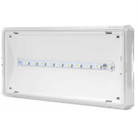 Oprawa awaryjna EXIT IP65 LED, 3W, 350lm, 3h, jednozadaniowa, AT ,biała | ETE/3W/B/3/SE/AT/WH Awex