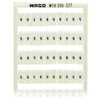 Ramka z oznacznikami WSB nadruk poziomo N (10x), biały (arkusz) | 209-577 Wago