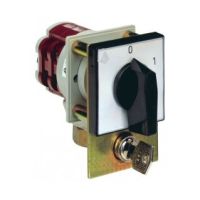 Łącznik krzywkowy 4G16-91-U R114, 16A, bez obudowy, pokrętło czarne 2-biegunowy (0-1) | 63-840393-021 Apator