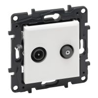 Gniazdo TV-SAT gwiazda białe Niloe Step | 863183 Legrand