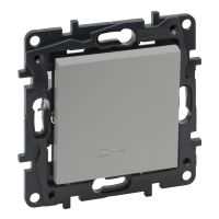 Łącznik 1-biegunowy podświetlany 10ax aluminium, Niloe Step | 863311 Legrand