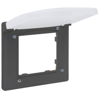 Ramka pojedyncza IP44 stalowy, Niloe Step | 863496 Legrand