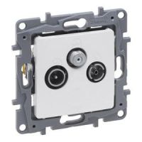 Gniazdo TV-RD-SAT końcowe do instalacji typu gwiazda 1,5 DB perła, Niloe Selection | 762463 Legrand