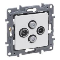 Gniazdo TV-RD-SAT-SAT końcowe do instalacji typu gwiazda 1,5 DB perła, Niloe Selection | 762466 Legrand