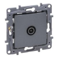 Gniazdo TV, 9.5 męskie końcowe do instalacji typu gwiazda 1 DB stal, Niloe Selection | 762351 Legrand