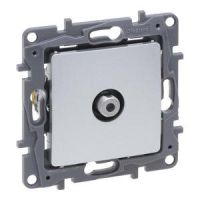 Gniazdo TV, typu F końcowe do instalacji typu gwiazda 1 DB aluminium, Niloe Selection | 762150 Legrand