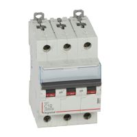 Wyłącznik nadprądowy S303 3P C 10A 6000A serii DX3 | 407857 Legrand
