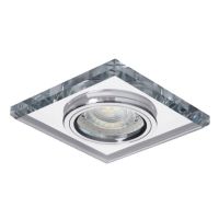 Oprawa sufitowa punktowa Morta CT-DSL50-SR 10W MR16 Gx5,3 12V IP20, szklana srebrna | 18512 Kanlux