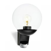 Lampa elewacyjna z czujnikiem ruchu i zmierzchu Steinel L 585 S PIR max.60W E27 IP44 IK03 230V czarn | ST005535 Lange Łukaszuk