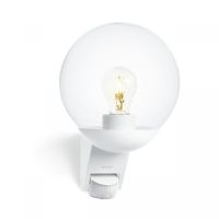 Lampa elewacyjna z czujnikiem ruchu i zmierzchu Steinel L 585 S PIR max.60W E27 IP44 IK03 230V biała | ST005917 Lange Łukaszuk