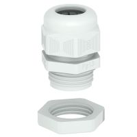 Dławik kablowy z przeciwnakrętką PG21, PA, jasnoszary, 7035 V-TEC PG21+ LGR | 2024665 Obo Bettermann