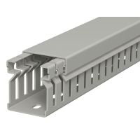 Kanał grzebieniowy 30x25, PVC, szary kamienny, 7030 LK4 30025 (2m) | 6178005 Obo Bettermann