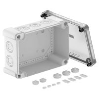 Puszka odgałęźna z transparentną pokrywą 286x202x125, PC X25 LGR-TR | 2005074 Obo Bettermann