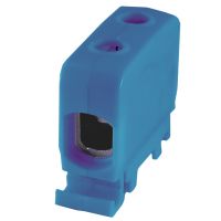 Złączka szynowa gwintowa Al/Cu 1,5-50mm2 TS35 1-tor 2-otw, niebieska, ZGG1x1,5-50n | 84285003 Simet