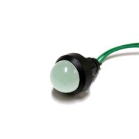 Lampka diodowa Klp 20G/230V zielona, klosz fi 20mm | 84520005 Simet