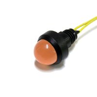 Lampka diodowa Klp 20O/230V pomarańczowa, klosz fi 20mm | 84520008 Simet