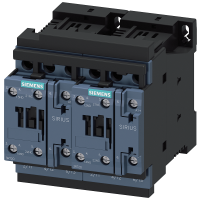 Kombinacja stycznikowa, rozruch rewersyjny, AC3, 11KW/400V, DC 24V 3-bieg., WLK. S0, przył. śrubowe | 3RA2326-8XB30-1BB4 Siemens