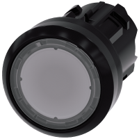 Przycisk 3SU1, 22mm, okrągły, tworzywo, z samopowrotem, przezroczysty, płaski, SIRIUS ACT | 3SU1001-0AB70-0AA0 Siemens