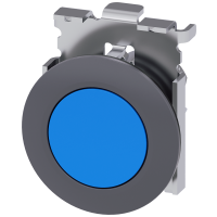 Przycisk płaski 3SU1, 30mm, z samopowrotem, okrągły, , niebieski, SIRIUS ACT | 3SU1060-0JB50-0AA0 Siemens