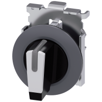 Przełącznik obrotowy 3SU1, 30mm, I-O-II, z samopowrotem, okrągły, podświetlany, biały, SIRIUS ACT | 3SU1062-2DM60-0AA0 Siemens