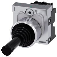 Joystick, 22mm, okrągły, pionowy, z samopowrotem, bez blokady mech. w pozycji O, z uchwytem | 3SU1150-7AD88-1NA0 Siemens