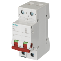Wyłącznik 63 A 2-bieg., z czerwonym uchwytem | 5TL1263-1 Siemens
