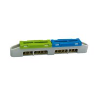 Listwa zaciskowa LZ-6, szara/niebieska/zielona | 47.116 Elektro-Plast Opatówek