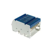 Blok rozdzielczy BRZ-4x7, uchylna klapka, na szynę TH 125A szary/niebieski | 49.717 Elektro-Plast Opatówek