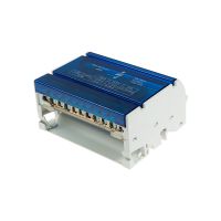 Blok rozdzielczy BRZ-4x11, uchylna klapka, na szynę TH 125A szary/niebieski | 49.711 Elektro-Plast Opatówek