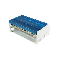 Blok rozdzielczy BRZ-4x15, uchylna klapka, na szynę TH 125A szary/niebieski | 49.715 Elektro-Plast Opatówek