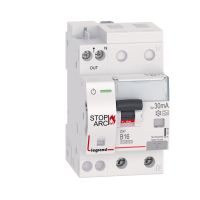 Detektor zwarć łukowych DX3 STOP ARC zintegrowany z wyłącznikiem różnicowonadprądowym 2P 10000A B16 | 415958 Legrand
