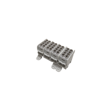 Blok dystrybucyjny, rozdzielczy HLAK 25 4P 2xAl/Cu 25mm²+16mm² 1000VAC/1500VDC szary | MAG4254A00 Morek