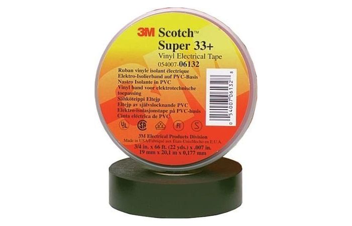 Taśma elektroizolacyjna Scotch® Super 33+, PCW, 19mm x 20m, czarna (opak 100szt) | 7000042541 3M