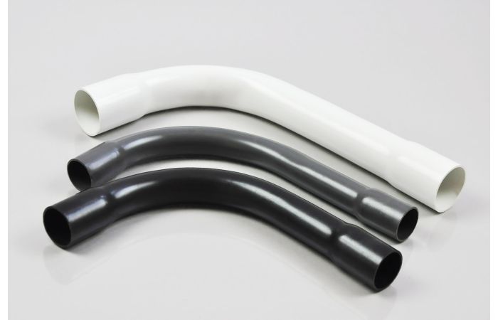 Kolanko dwukielichowe sztywne ZK 37 białe (opak 10szt) | 09.13 Elektroplast Stróża
