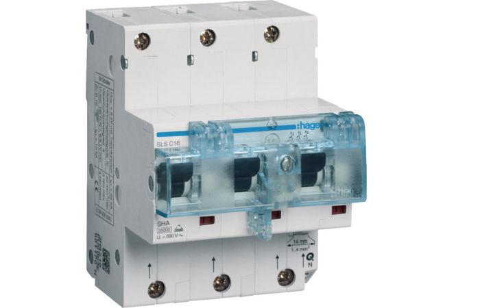 Wyłącznik nadprądowy selektywny 3P Cs 16A TS35, MCB SLS | HTN316C Hager
