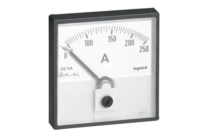 Amperomierz analogowy do montażu na drzwiach rozdzielnicy XL3 800, XL3 4000 (wskazówka centralnie) | 014600 Legrand
