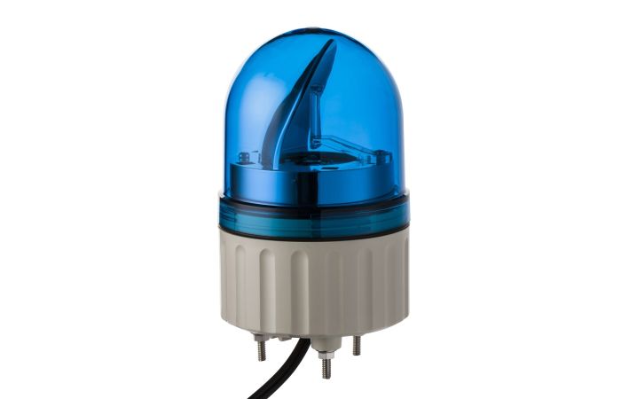 Lampa wirująca z lustrem bez buczka Fi-84mm niebieska LED 24 V AC/DC | XVR08B06 Schneider Electric