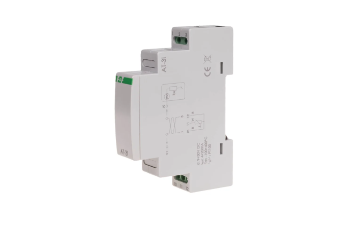 Przetwornik analogowy temperatury MAX-AT-3I dla PT-100 prądowy 4-20mA 1 moduł bez sondy | MAX-AT-3I F&F