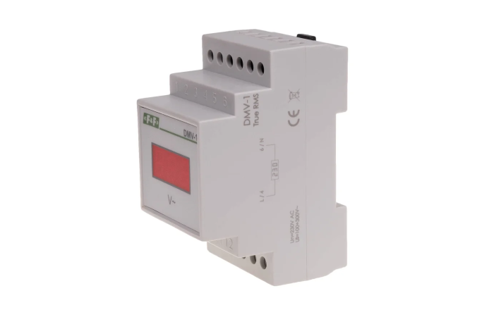 Wskaźnik cyfrowy napięcia, jednofazowy DMV-1 true RMS | DMV-1RMS F&F