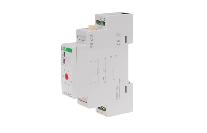 Przekaźnik priorytetowy PR-613 montaż na szynie DIN 230V U=2-15A styk 1NO/NC | PR-613 F&F