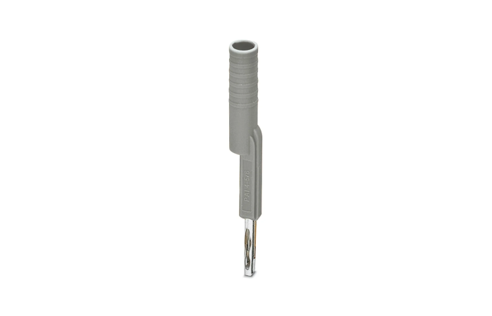Adapter pomiarowy 4 mm do złączek w podziałce 5,2 mm i 6,2 mm, szary | 3035982 Phoenix Contact