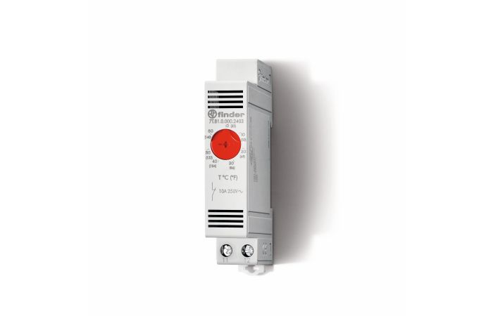 Termostat do szafy, grzanie 0...+60°C, 10A | 7T.81.0.000.2403 Finder