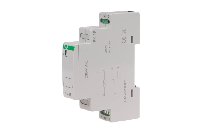 Przekaźnik elektromagnetyczny PK-1P 1 styk przełączny 16A 230V AC | PK-1P-230V F&F