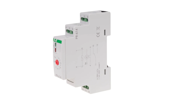 Przekaźnik priorytetowy PR-614 montaż na szynie DIN 230V U=0,5-5A styk 1NO/NC | PR-614 F&F