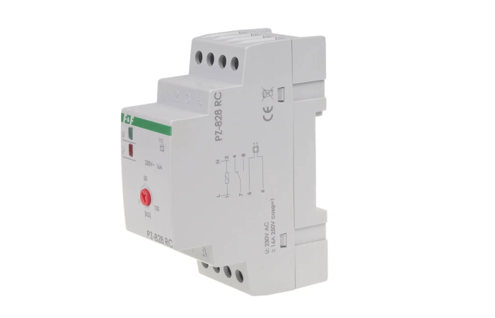 Przekaźnik zalania z regulacją czułości sondy PZ-828 RC, montaz na szynie DIN, 1NO/NC 230V | PZ-828RC F&F