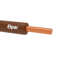 Przewód instalacyjny H07V-U (DY) 2,5 450/750V, brązowy KRĄŻEK | 5901854406886 Elpar