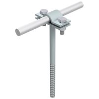 Uchwyt na drut L=25 cm wkręcany drut Fi--5-10mm, ocynk | AH07141 AH Hardt