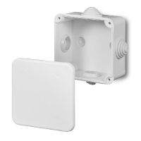Puszka n/t 80x80x42, IP55, biała FAST-BOX F3 | 0242-00 Elektro-Plast Nasielsk