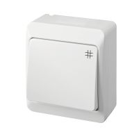 Łącznik hermetyczny natynkowy krzyżowy IP44, biały, Hermes | 0338-02 Elektro-Plast Nasielsk